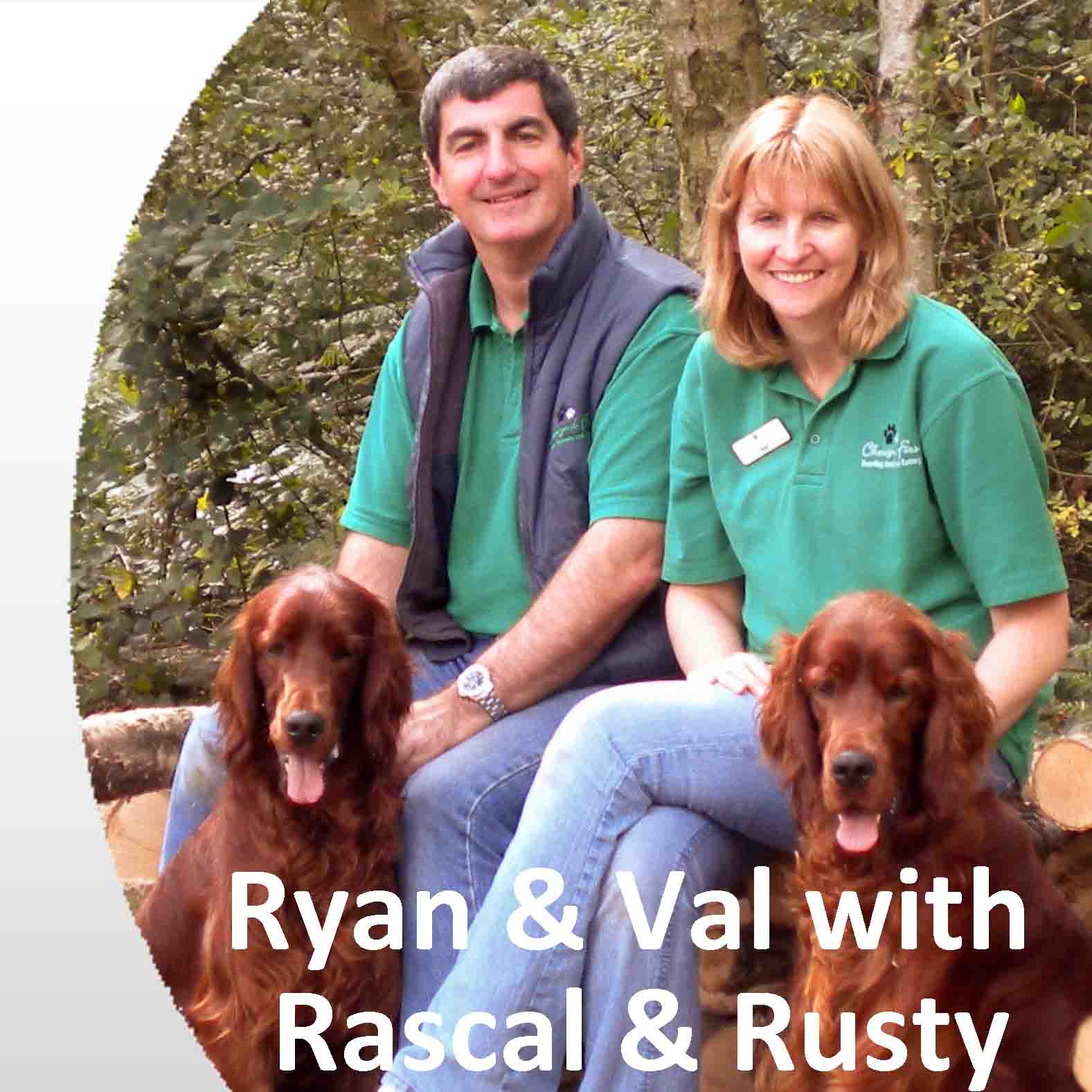 Val and Ryan With Rusty and Rascal